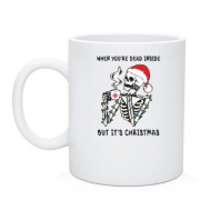 Чашка со скелетом "it`s Christmas"
